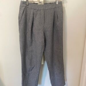 Monk & Lou Grey Pinstripe Trousers